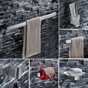 BỘ 6 PHỤ KIỆN PHÒNG TẮM INOX304 MAJESTY SERIES ML-HC4860