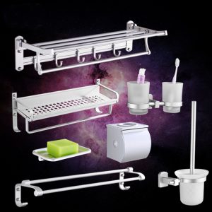 BỘ 7 PHỤ KIỆN NHÀ TẮM HỢP KIM NHÔM MERLER ML-OLO-137 (NEW)