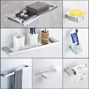 BỘ 7 PHỤ KIỆN PHÒNG TẮM INOX304 DIAMOND SERIES ML-HC5800-1