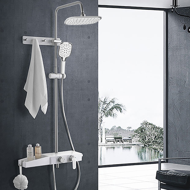 BỘ SEN CÂY NÓNG LẠNH LUXURY SHOWER ML8022-WHITE ML-8022-WHITE