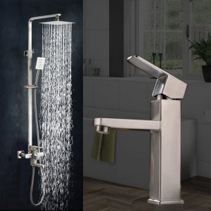 COMBO SEN CÂY, VÒI LAVABO INOX304 MERLER ML-KM102