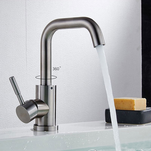 VÒI LAVABO NÓNG LẠNH INOX MERLER ML-SUS3307 VÒI LAVABO NÓNG LẠNH INOX MERLER ML-SUS3307